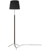 Santa & Cole Pie de Salón Lampadaire G3 | Black Ribbon | Chrome-Plated