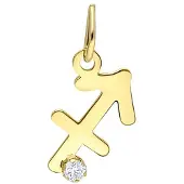 Lucardi Pendentif or / transparent
