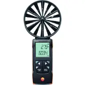 Testo - 417 - 0563 0417 - Anémomètre numérique à hélice 100 mm avec connexion à l'App pour la mesure de la vitesse de l'air et du débit volumétrique