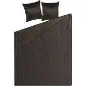 Beliani Couvre-Lits Avec Coussins Rayen 160 X 220 Cm Marron