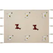 Beliani Couverture Deoghar Coton 130 X 180 Cm Beige