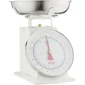 Typhoon Living Kitchen Weighing Scales with Stainless Steel Bowl, 15 x 26 x 22 cm, Cream