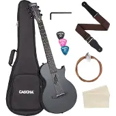 Cascha Carbon Fibre Acoustic Guitar Black Matte Guitare acoustique