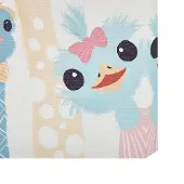 Beliani Tableau toile multicolore motif animalier lot de 3 30 x 30 cm TILLIA (30 x 30 cm)