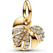 Pandora Charm Pendant Feuille De Monstera Scintillant