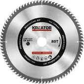 Kreator Lame de scie pour Bois 254 x 30 x 3 mm 80T