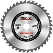 Kreator 254x30x3.0 Mm 40t Wood Circular Saw Disc Argenté