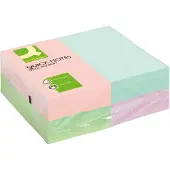 Q-CONNECT Notes repositionnables Quick Notes couleurs pastel assorties (76 x 127 mm)