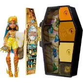 Mattel Casiers Secrets de Cleo de Nile Look Irisé avec Poupée Monster High