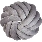Beliani Coussin Velours Gris Akola 30 X 30 Cm