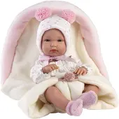 Llorens Bimba poupée en vinyle avec sac de couchage 35cm