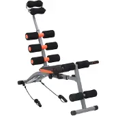 vidaXL Appareil pour abdominaux en forme de L avec bandes élastiques