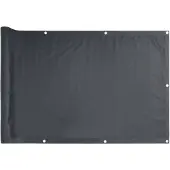 vidaXL Pare-vue balcon Anthracite 500x120 cm PVC