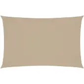 vidaXL Voile de parasol tissu oxford rectangulaire 5x8 m beige