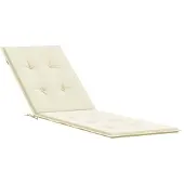 vidaXL Coussin de chaise de terrasse crème (75+105)x50x4 cm