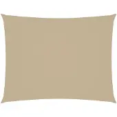 vidaXL Voile de parasol tissu oxford rectangulaire 3,5x5 m beige