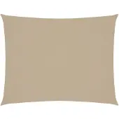 vidaXL Voile de parasol tissu oxford rectangulaire 6x7 m beige