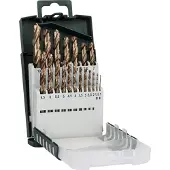 Bosch Powertools Set de 19 Forets a metaux rectifies HSS-Cobalt -