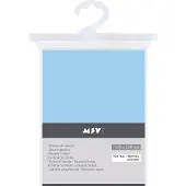MSV Rideau de douche Polyester 180x200cm Bleu Clair