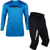 KEEPERsport Survêtement bleu / noir / blanc