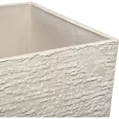 Beliani Pot De Fleurs Beige 35 X 35 X 70 Cm Gaza