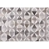 Beliani Tapis peau de vache gris 160 x 230 cm Patchwork ALAKA (160 x 230 cm)