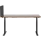 Beliani Schreibtischtrennwand dunkelgrau 160 x 40 cm WALLY (160 x 40 cm)
