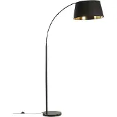 Beliani Lampadaire en métal noir avec Yabus en cuivre