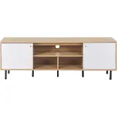 Beliani Meuble Tv Blanc Palmer