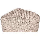 Beliani Pouf Kingri Taupe