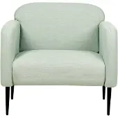 Beliani Fauteuil Stouby Lin Vert Clair
