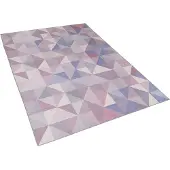 Beliani Brillant 140 x 200 cm bleu-gris CARTEL (140 x 200 cm)