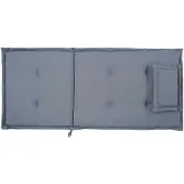 Beliani Lot De 2 Coussins En Tissu Bleu Pour Chaises De Jardin Toscana/Java