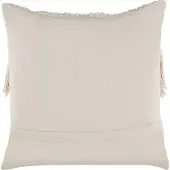 Beliani Coussin SOFCA Bouclé 45 x 45 cm Géométrique Beige