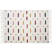 Beliani Couverture Alappuzha Coton 130 X 180 Cm Blanc