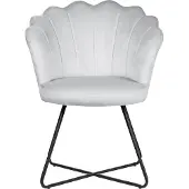 Beliani Fauteuil Lovelock Velours Gris