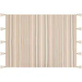 Beliani Couverture Yarseli Coton 130 X 170 Cm Beige