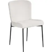 Beliani Ensemble de 2 chaises de salle à manger cassées blanches Ada Lumarko