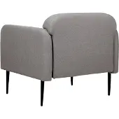 Beliani Fauteuil Stouby Lin Gris