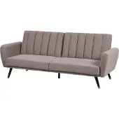 Beliani Canapé-Lit Vimmerby Marron Clair
