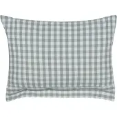 Beliani Coussin Talya 40 X 60 Cm À Carreaux Vert Menthe