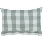 Beliani Coussin Tamnine 40 X 60 Cm À Carreaux Vert Menthe