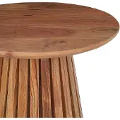 Beliani Table basse en bois d'acacia foncé, table moderne pour le salon