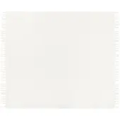 Beliani Couverture Chaohani Tissu 200 X 220 Cm Blanc Cassé