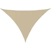 vidaXL Voile de parasol tissu oxford triangulaire 3x3x4,24 m beige