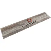 vidaXL Tapis de cuisine lavable impression cuisine gris 60x300 cm