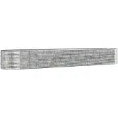 vidaXL Lit surélevé argenté 554x100x68 cm Acier revêtu par poudre