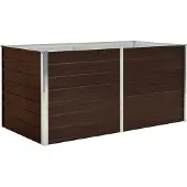 vidaXL Jardinière surélevée Marron 160x80x77 cm Acier galvanisé