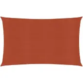 vidaXL Voile d'ombrage 160 g/m² Terre cuite 3x6 m PEHD