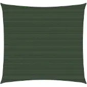 vidaXL Voile d'ombrage 160 g/m² Vert foncé 5x5 m PEHD